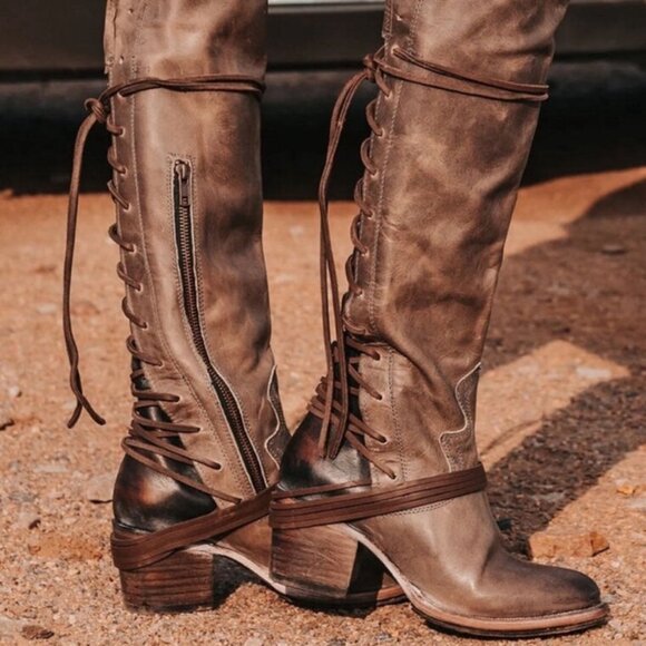 Free Bird by Steven Coal Lace Up Boots - Picture 1 of 5